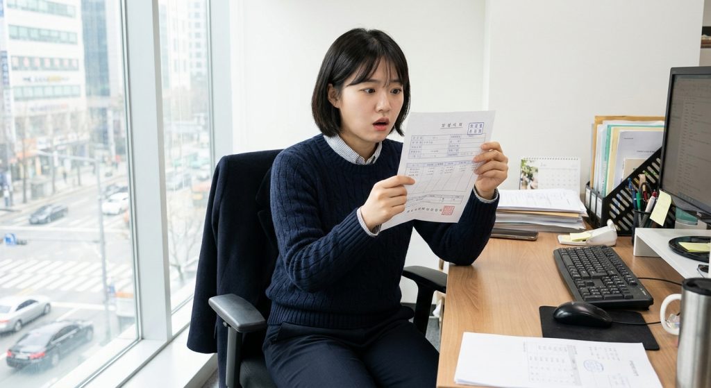 급여 명세서를 보고 놀란 직장인